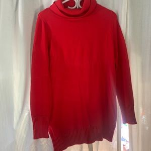 Le Chateau Red Turtleneck
